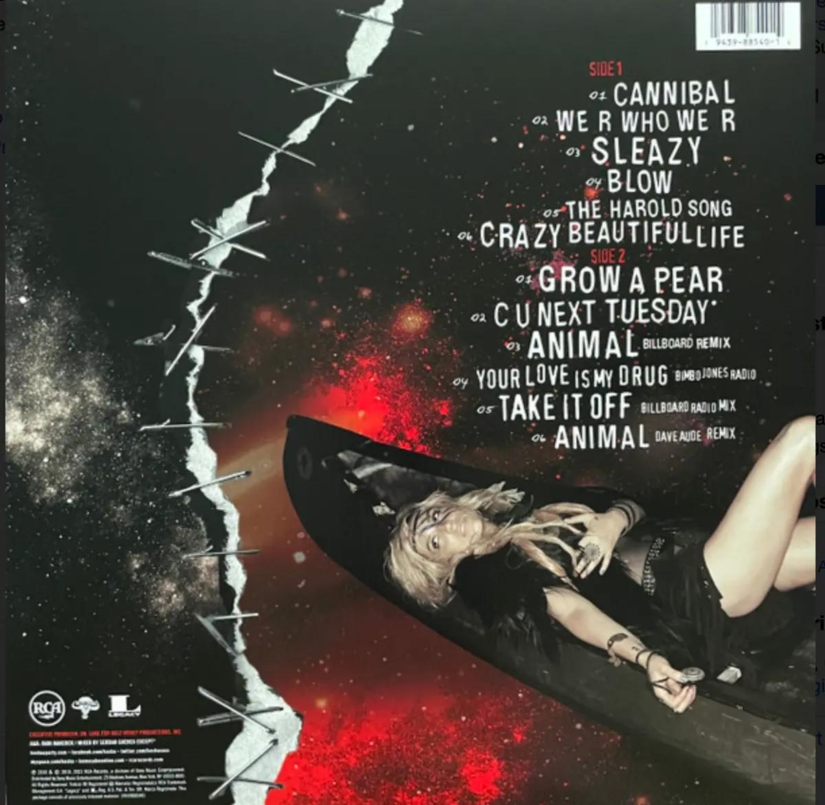 Ke$Ha / Kesha – Cannibal Expanded Edition Red Lp Vinyl - New 2