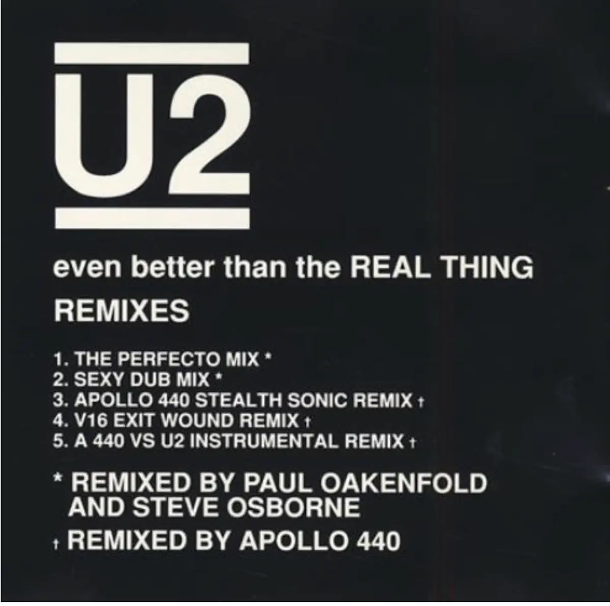 U2 -- Even Better Than The Real Thing: Remixes Cd Single - Used 1