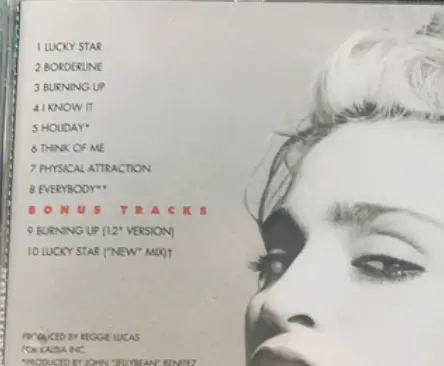 Madonna - Madonna (Remastered + 2 Mixes) 2000 Cd - Used 2