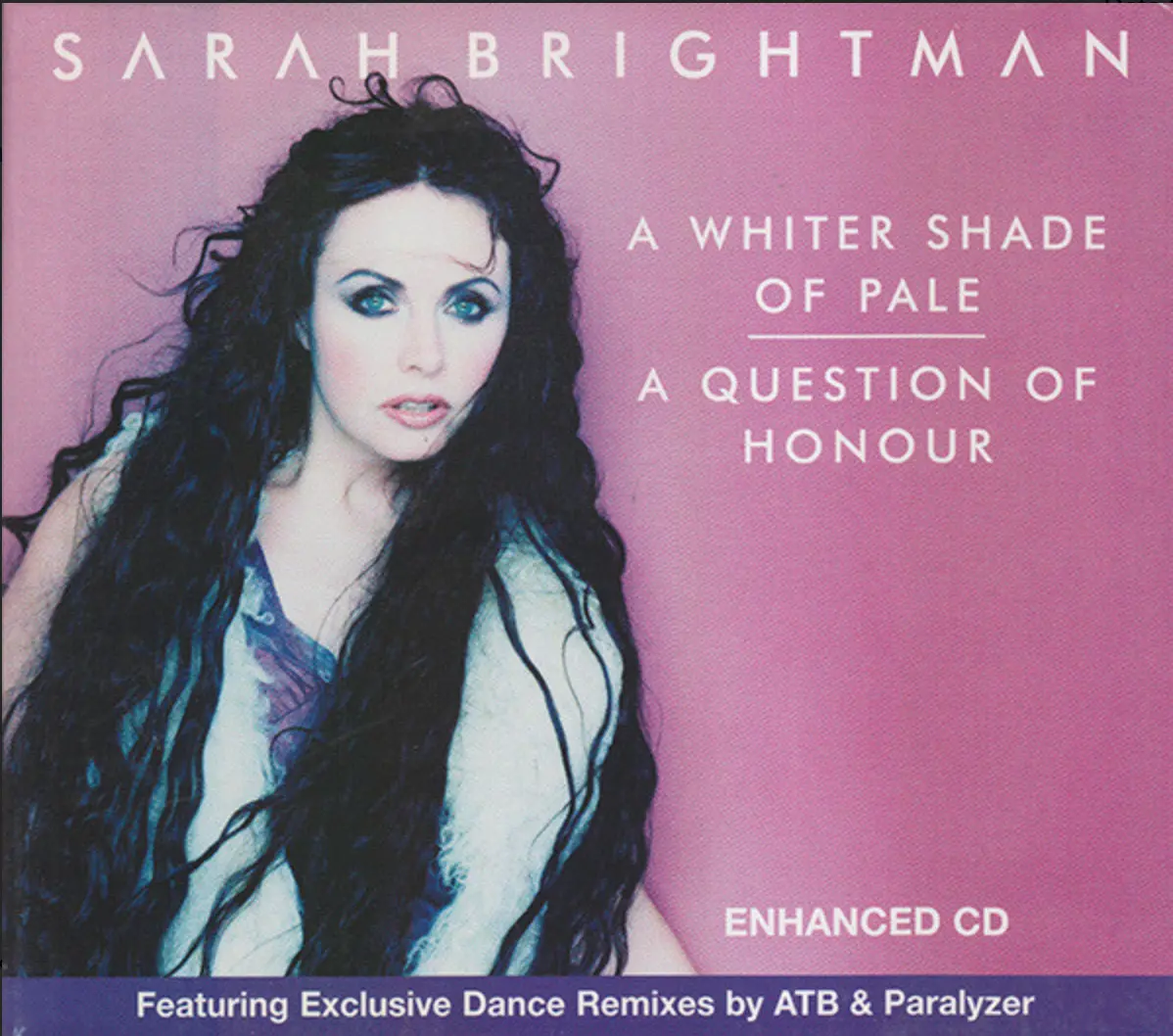 Sarah Brightman - A Whiter Shade Of Pale / A Question Of Honour (Remixes) Cd Single Ep - Used 1