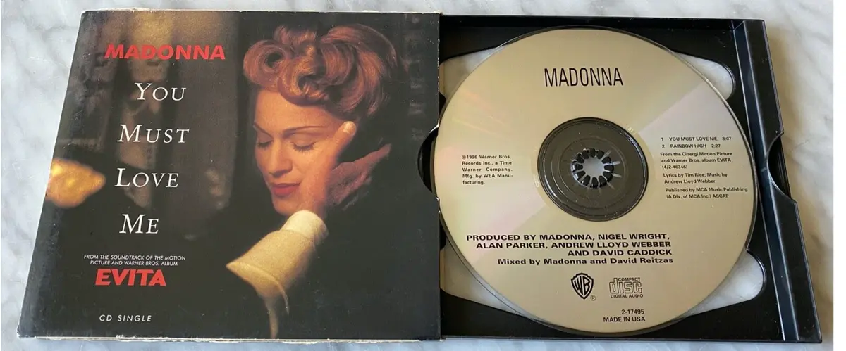 Madonna - You Must Love Me (Us 2 Track Cd Single) Used 2