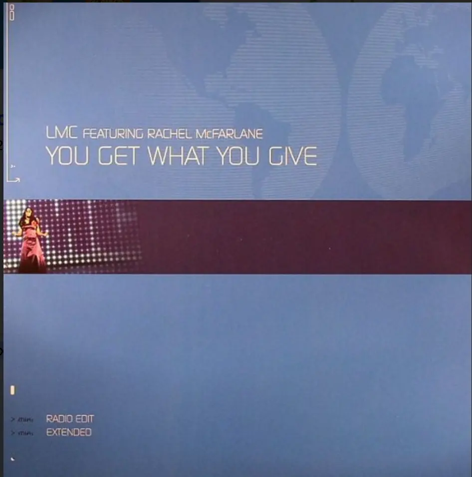 Lmc Feat. Rachel Mcfarlane / You Get What You Give  12" (Import) Lp Vinyl - Used 1