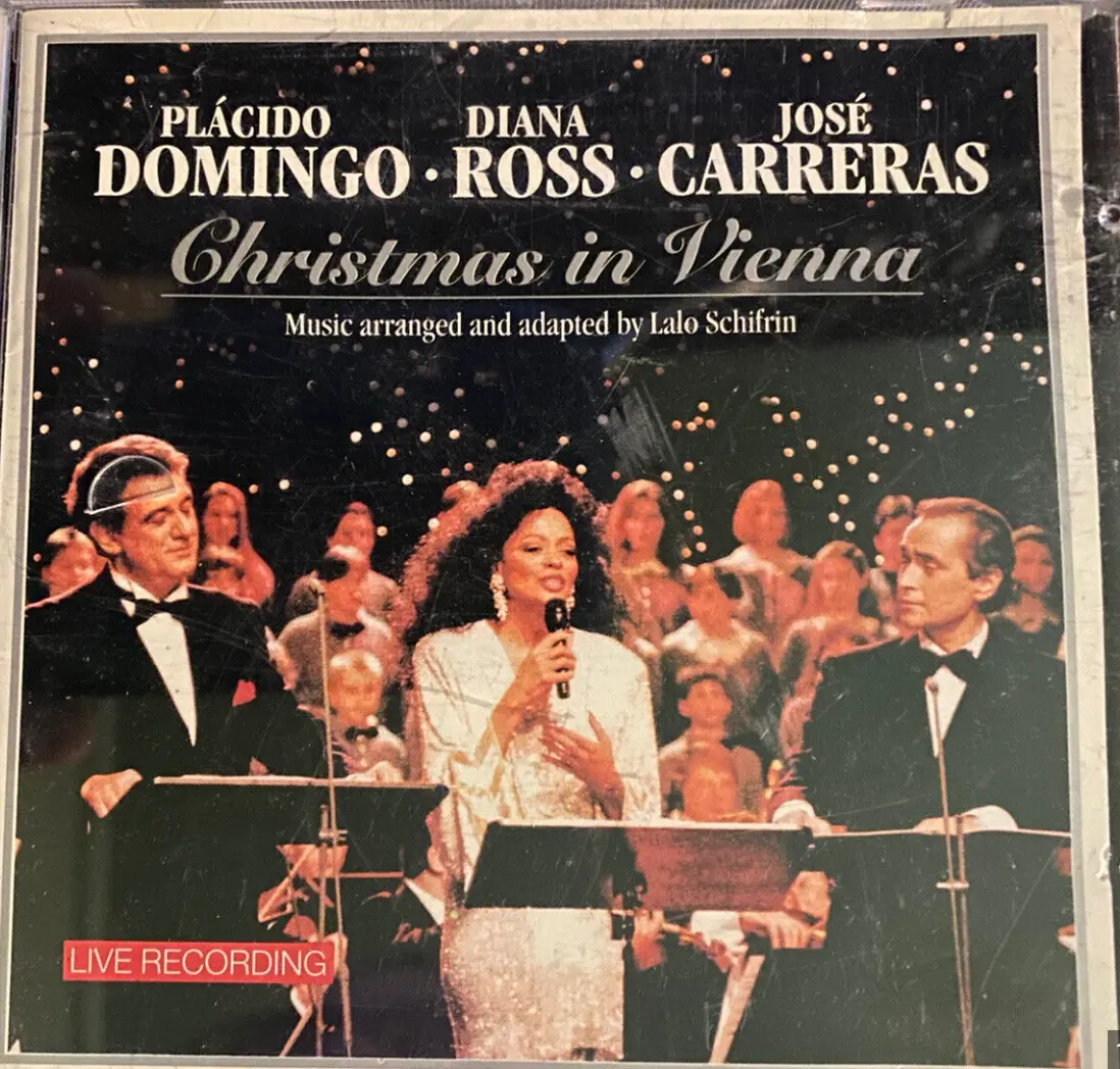 Placido Domingo, Diana Ross, Jose' Carreras -- Christmas In Vienna (Live)  Cd - Used 1