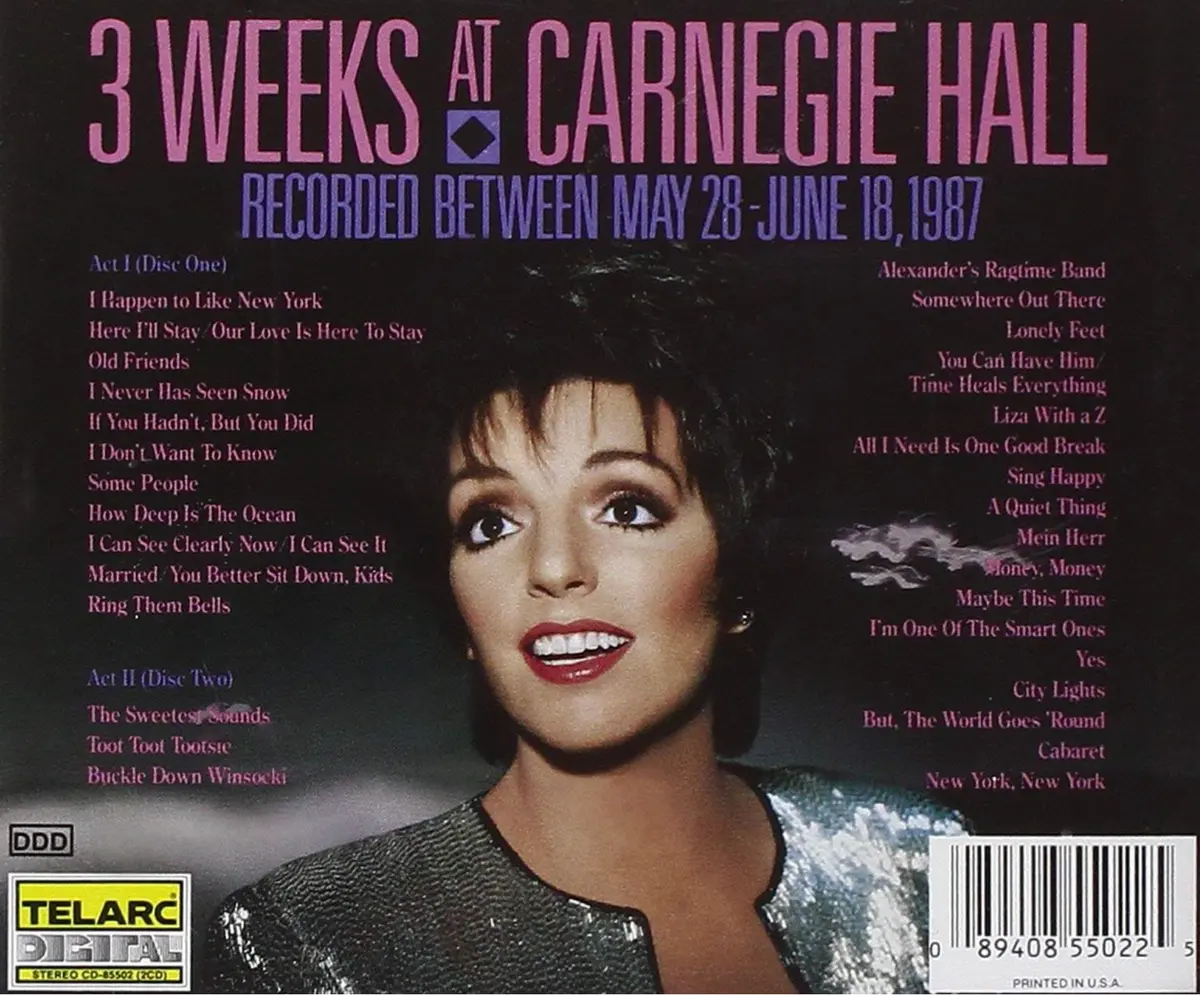 Liza Minnelli - At Carnegie Hall Live 2Xcd - Used 2