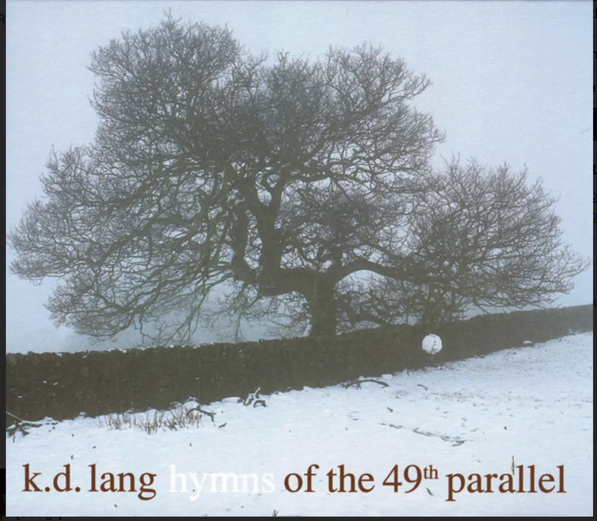 K.D. Lang - Hymns Of The 49Th Parallel Cd - Used 1