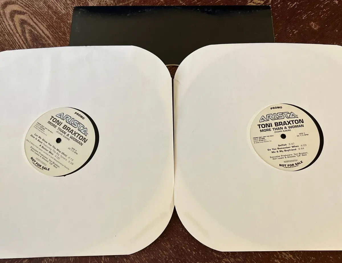 Toni Braxton -More Than A Woman (Clean Album) - - Promo 12" 2Xlp Vinyl - Used 1