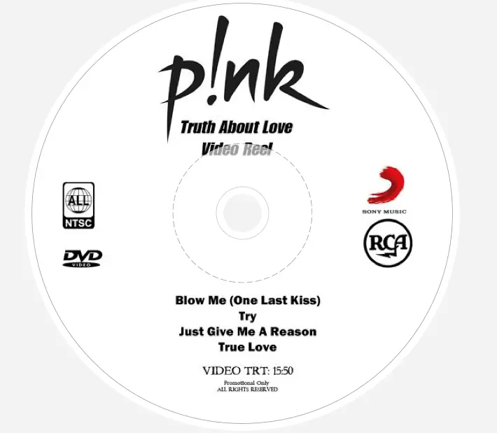 P!Nk -  Truth About Love (Video Reel) Dvd 1