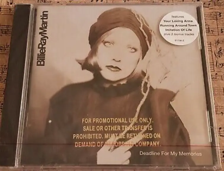 Billie Ray Martin - Deadline For My Memories + 2 Bonus  (Promo Cd) Used 1