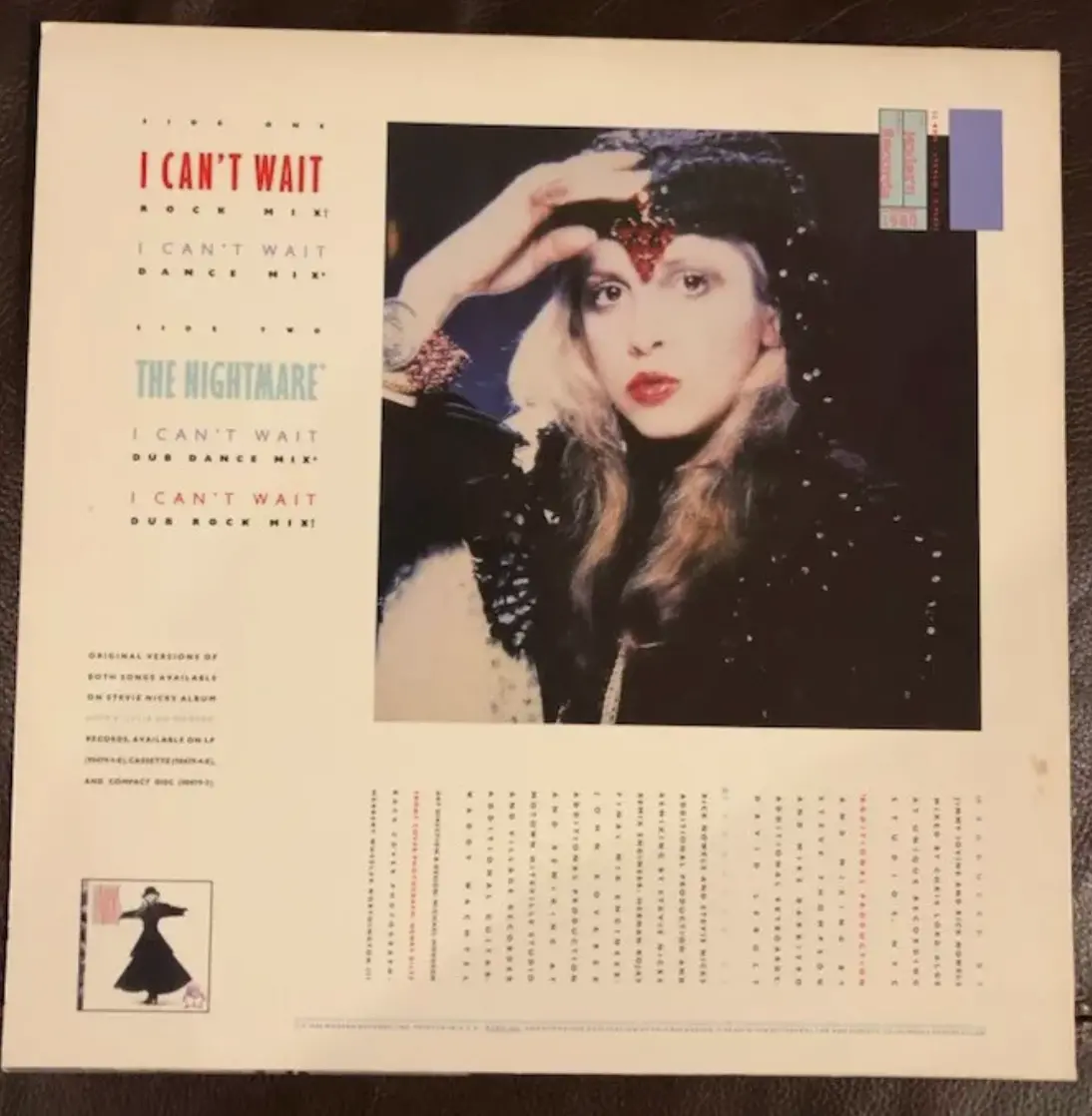 Stevie Nicks - I Can't Wait 12" Single Lp Vinyl - Used 2