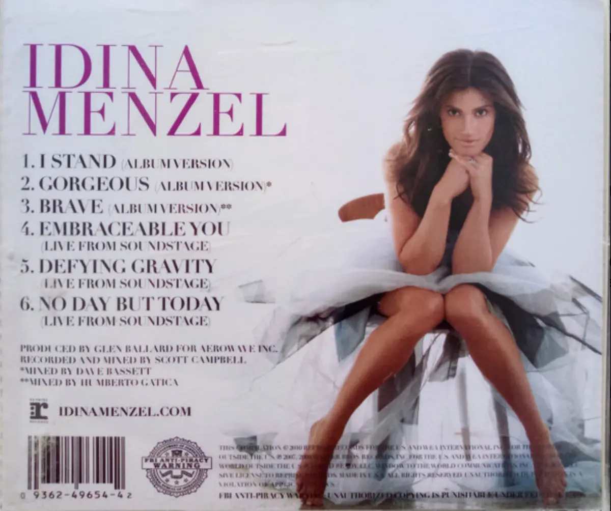 Idina Menzel -- I Stand / Gorgeous / Brave + 3 Live Ep - Used 2