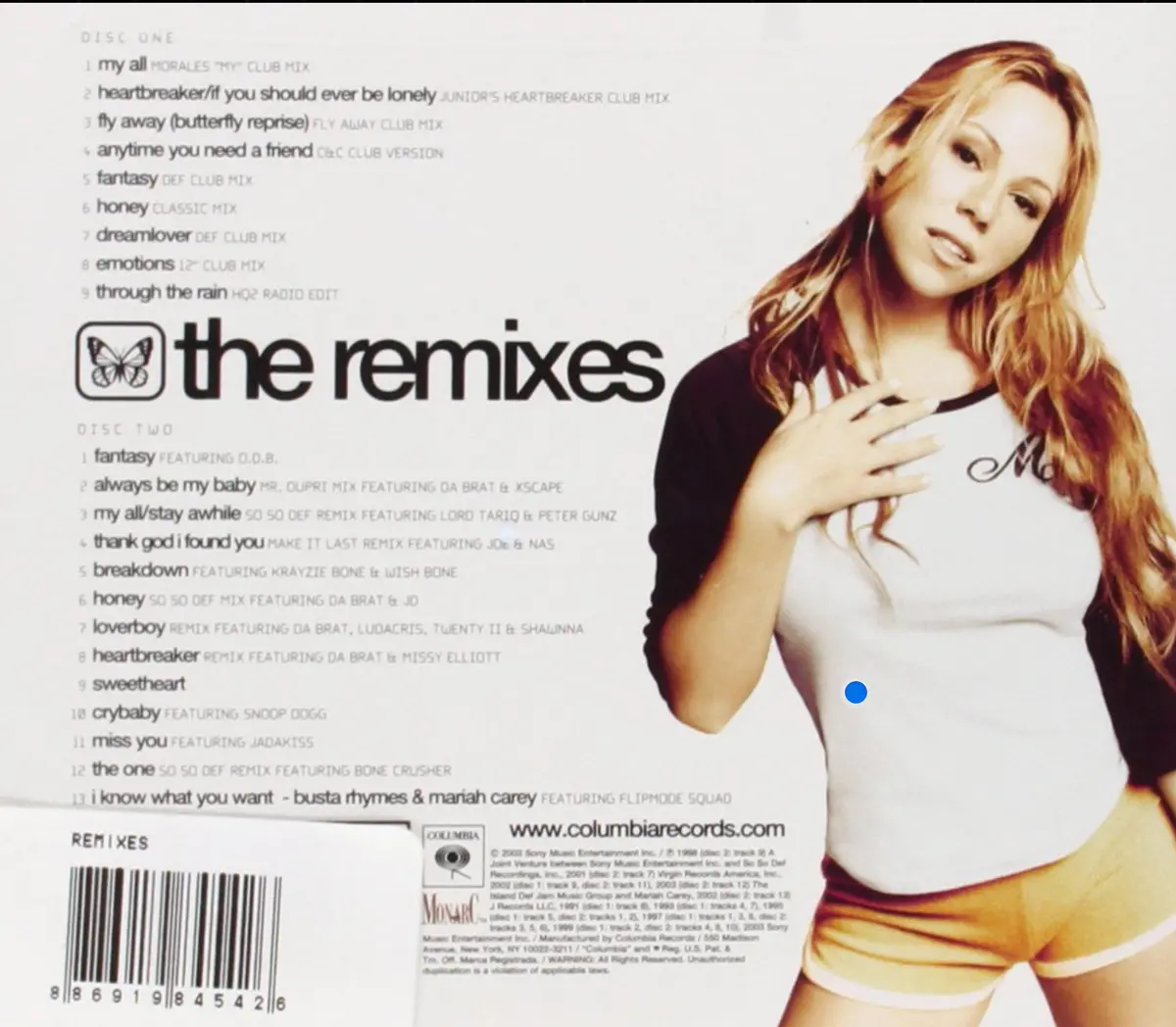 Mariah Carey - The Remixes 2Cd (Official) Used 2