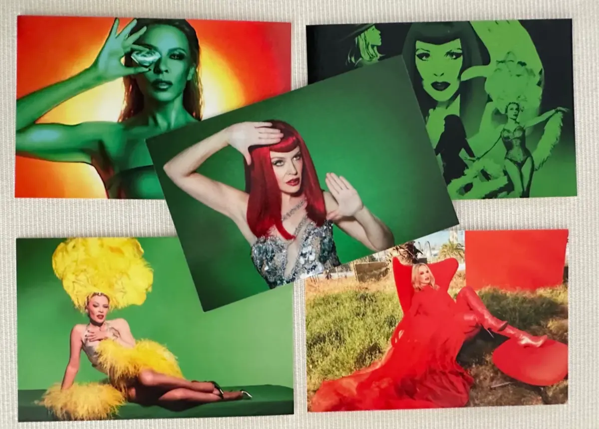 Kylie Minogue - Tension Limited "Orange" Lp Vinyl + 5 Promo Postcards - New 2