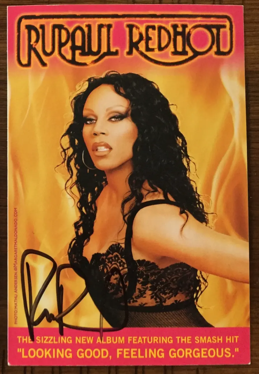 Ru Paul (Rupaul) Official Signed Autographed 4X6 Promo Postcard 1
