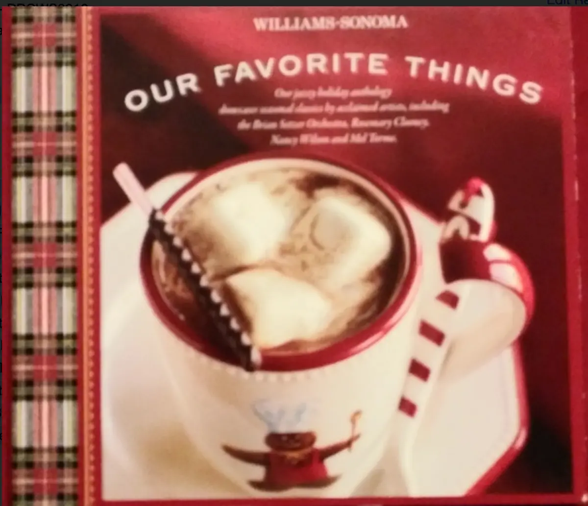 Our Favorite Things - William Sonoma (Various) Cd -- Used 1