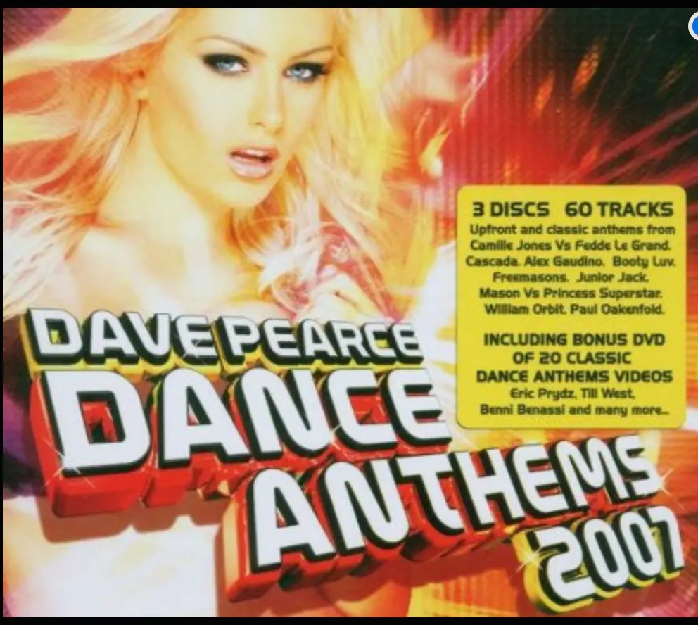Dave Pearce  - Dance Athems 2007 [2Cd+ Dvd /(Pal] Import -- Used 1