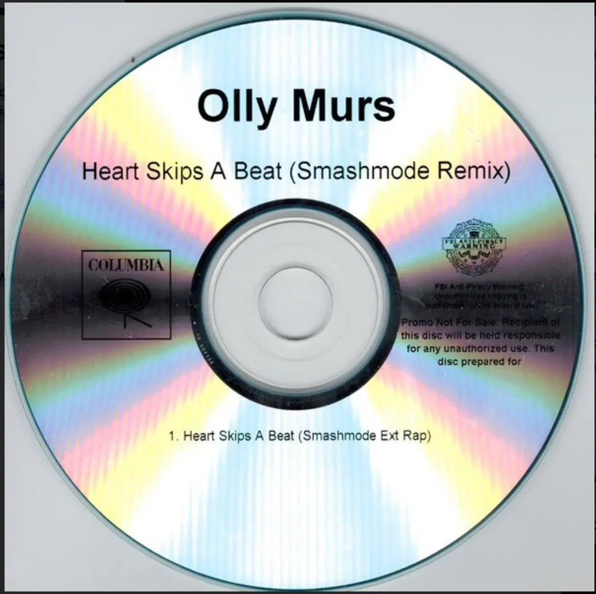 Olly Murs - Heart Skips A Beat (Smashmode Remix) Promo Cd Single - Used 1