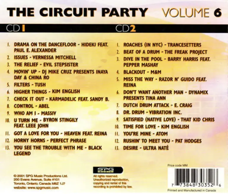 The Circuit Party Vol.6 -- Mixed By Mark Falco Import 2Cd - Used 2