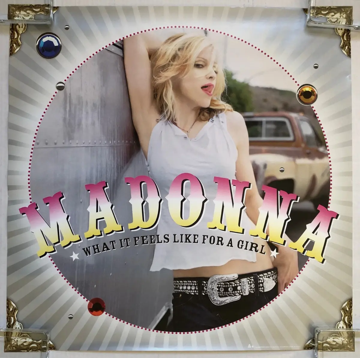 Madonna - What It Feels Like For A Girl (Promo Poster) Large 1