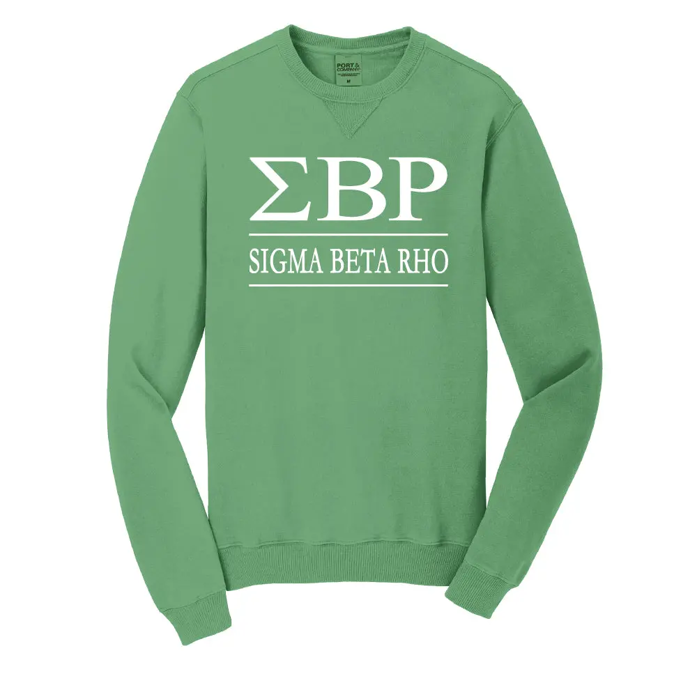 Sigma Beta Rho Beach Washed Crewneck Sweatshirt 1