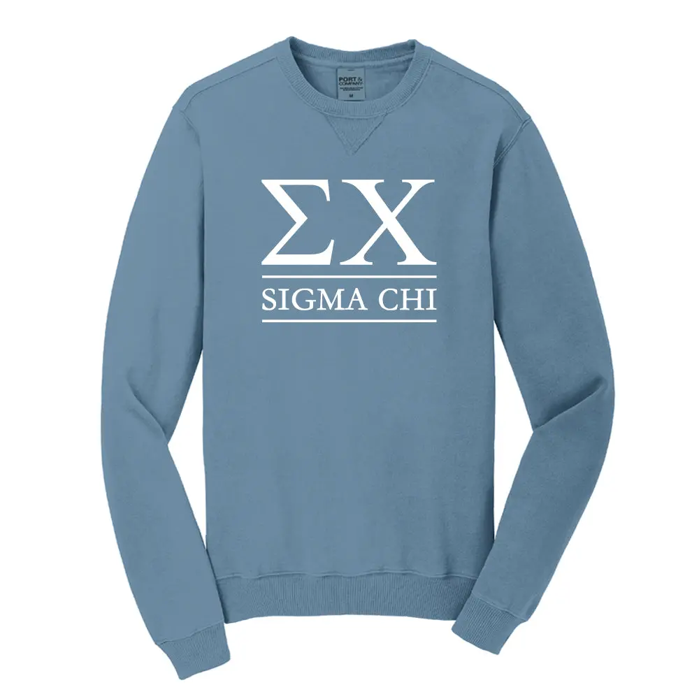 Sigma Chi Beach Washed Crewneck Sweatshirt 1