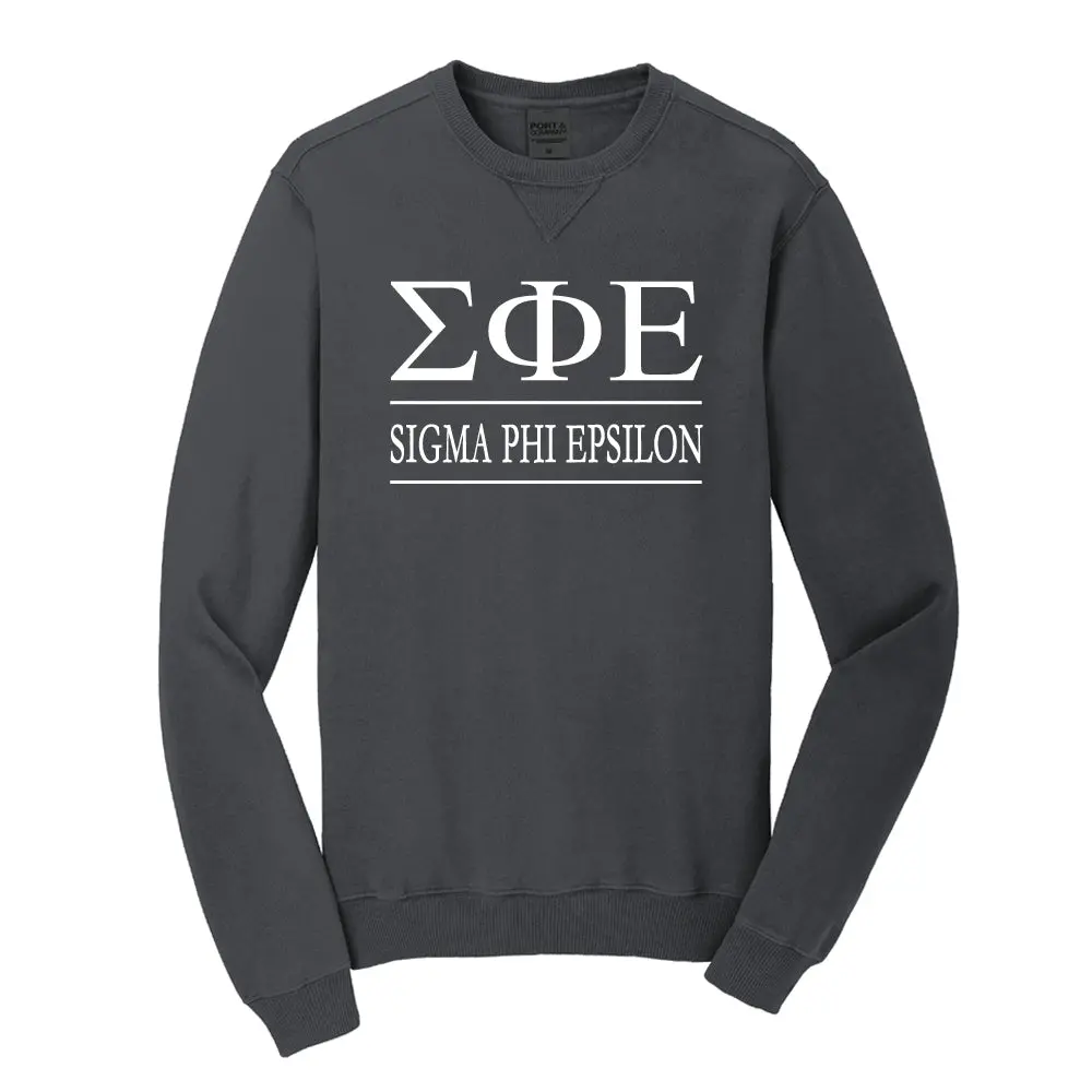 Sigma Phi Epsilon Beach Washed Crewneck Sweatshirt 1