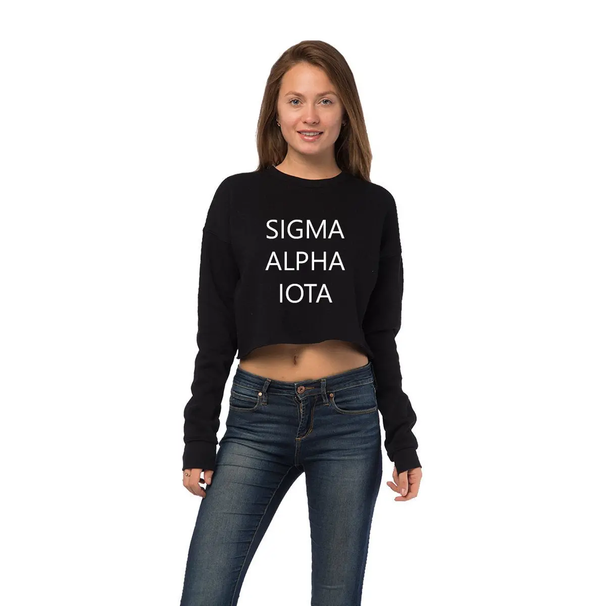 Sigma Alpha Iota Cropped Crew Fleece 2