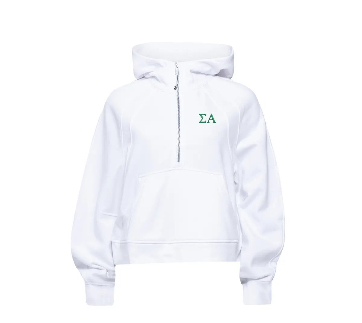 Sigma Alpha Lululemon Scuba Oversized Half-Zip Hoodie - White 1