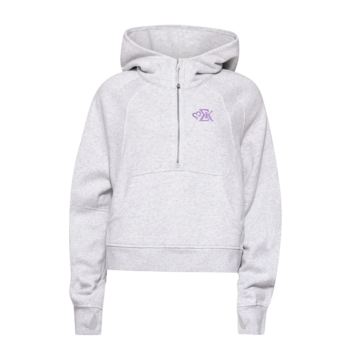 Sigma Kappa Lululemon Scuba Oversized Half-Zip Hoodie - New Sk Logo 1