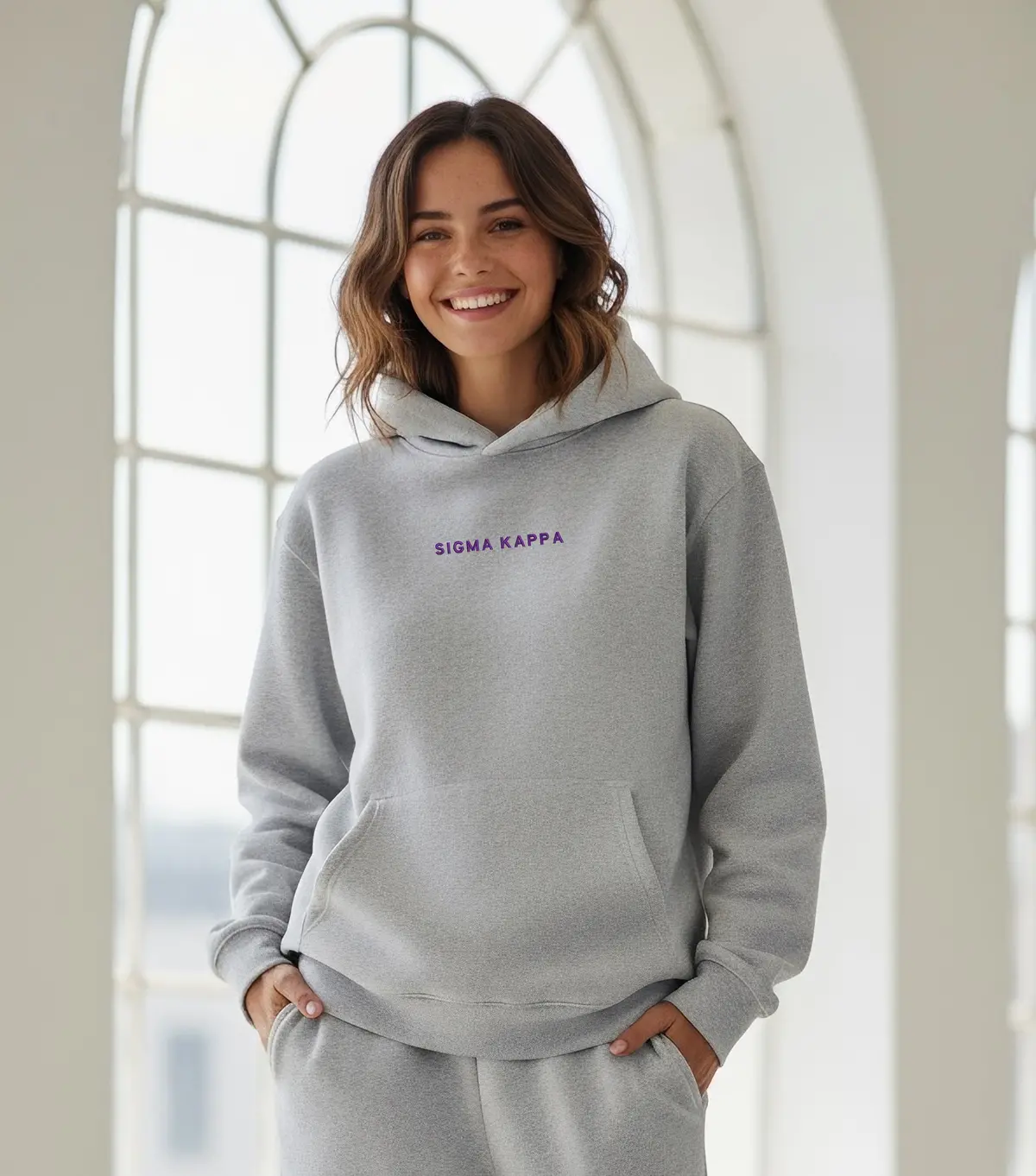 Sigma Kappa Fave Fit Hoodie - Wordmark 1