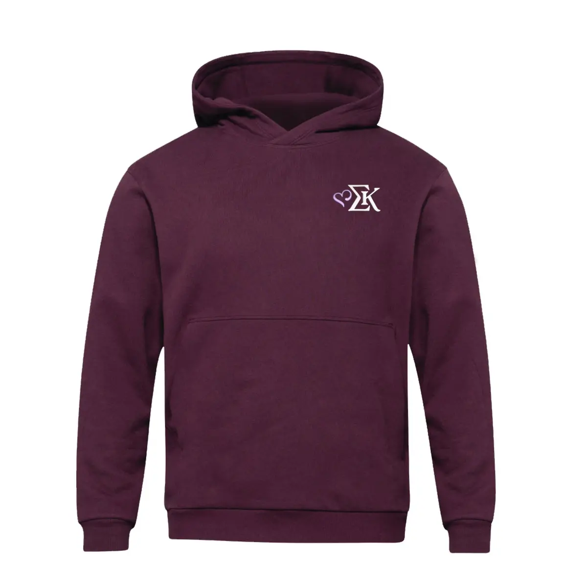 Sigma Kappa Lululemon Steady State Pullover Hoodie - Cassis Heart Logo 1