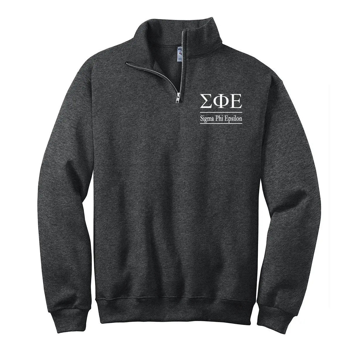 Sigma Phi Epsilon Quarter Zip Pullover Sweatshirt 1