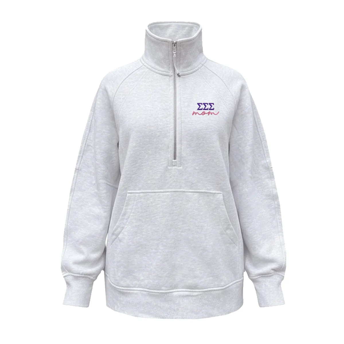 Sigma Sigma Sigma Mom Lululemon Scuba Oversized Funnel-Neck Half Zip Long 1