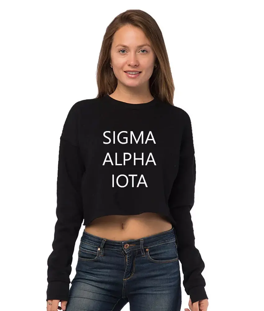Sigma Alpha Iota Cropped Crew Fleece 1