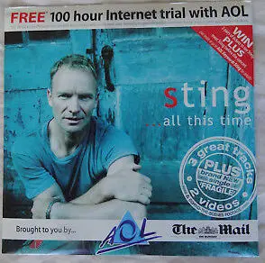Sting ...All This Time 4 Track Cd Sampler W/ Rare Live  (The Mail Aol) Used Single 1