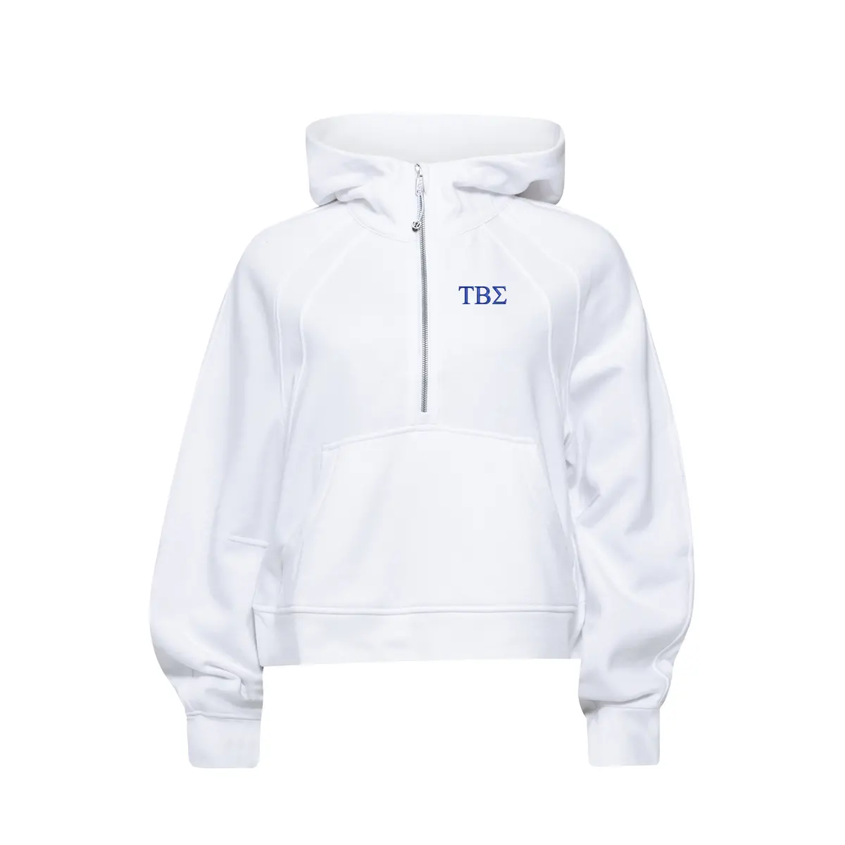 Tau Beta Sigma Lululemon Scuba Oversized Half-Zip Hoodie - White 1