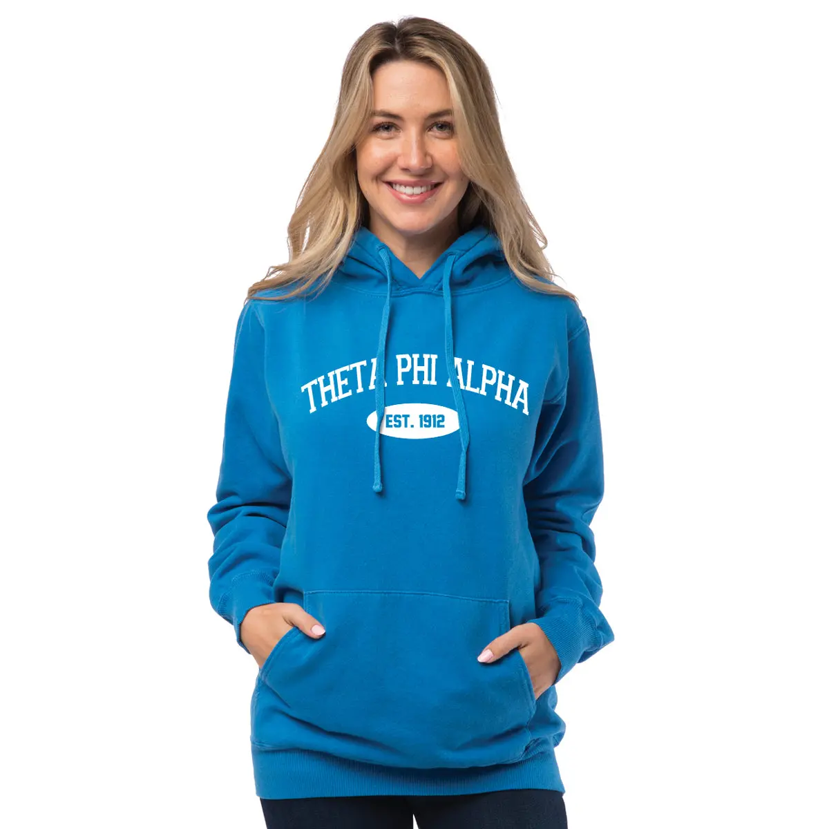 Theta Phi Alpha Hooded Pullover Vintage Sweatshirt 1