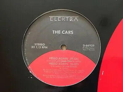 The Cars - Hello Again (Extended 12" Lp Vinyl) - Used Like New 80S 1