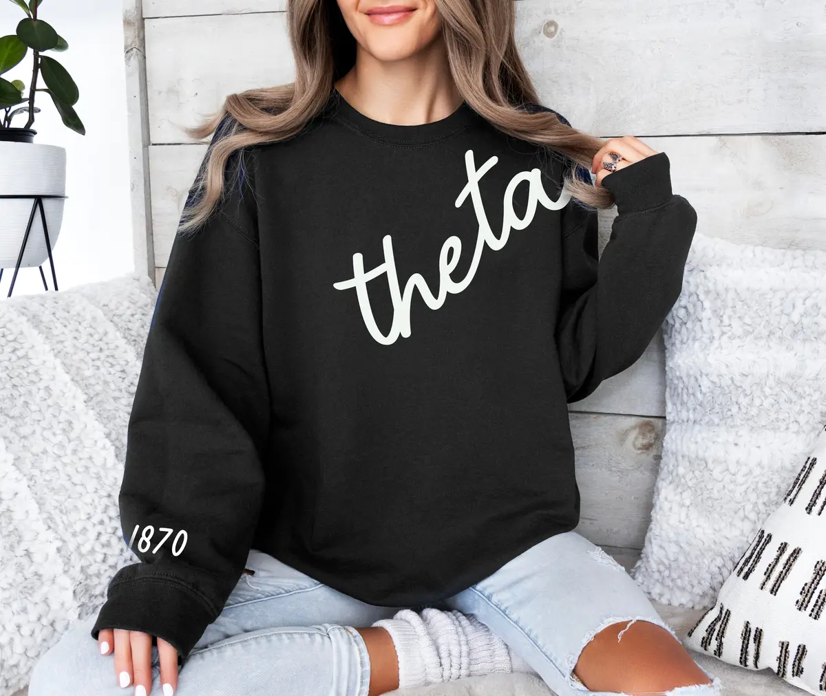 Kappa Alpha Theta 1870 Avenue Crewneck 1