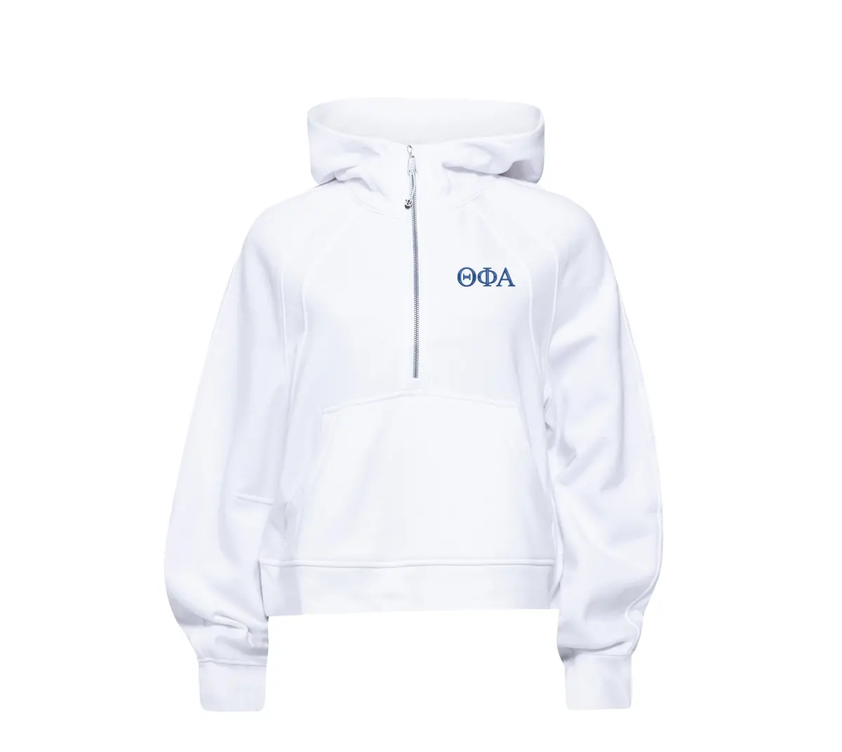 Theta Phi Alpha Lululemon Scuba Oversized Half-Zip Hoodie - White 1