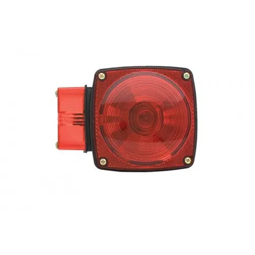 Left Side Square Stop/Turn/Tail Light With License Light 1