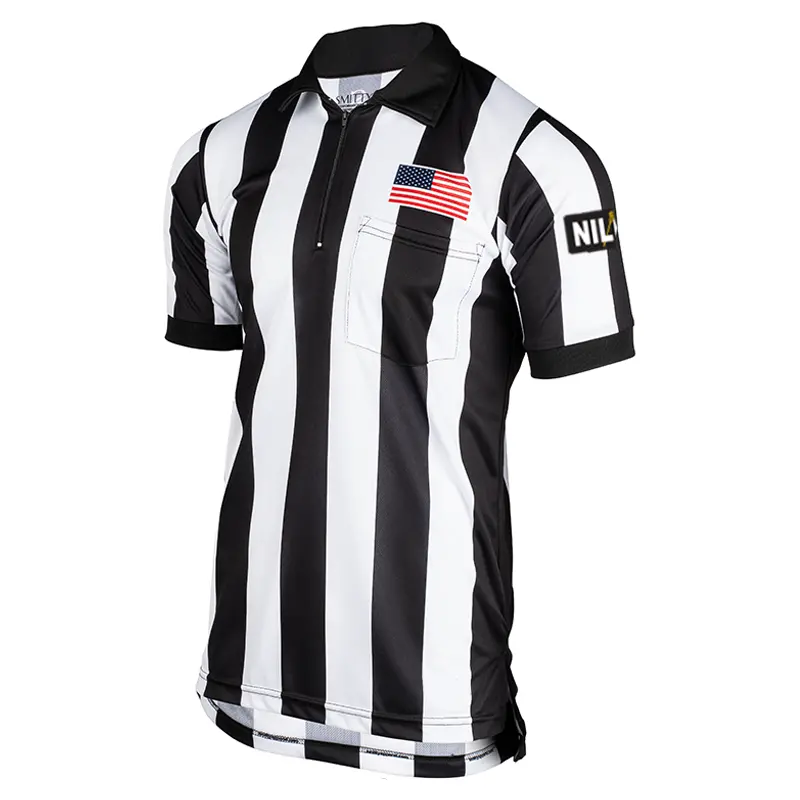 Niloa Logo Short Sleeve 2" Stripe W/ Dye Sublimated Flag 1