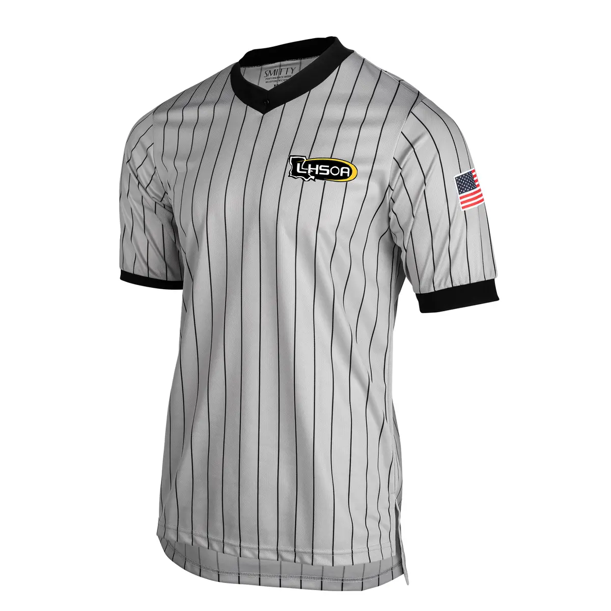 Louisiana Lhsoa Logo Dye Sublimated Men's Grey Wrestling Shirts 1