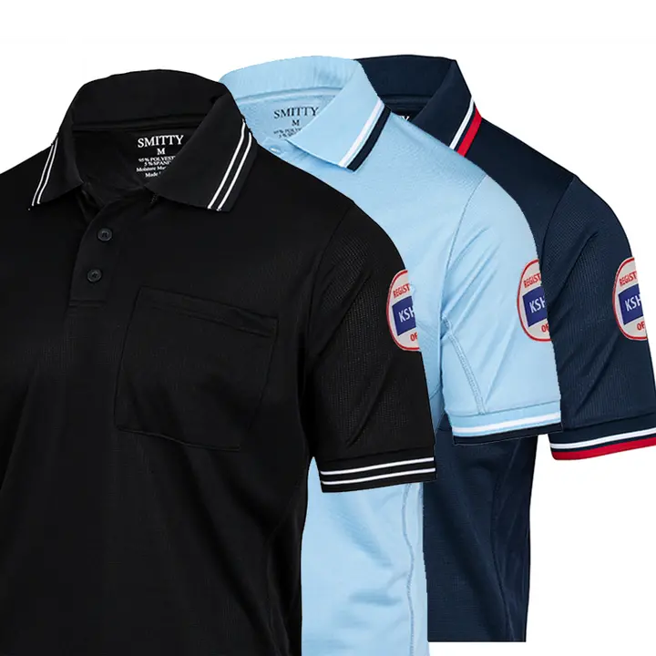 Kansas Kshsaa Logo Dye Sublimated Umpire Shirts 1