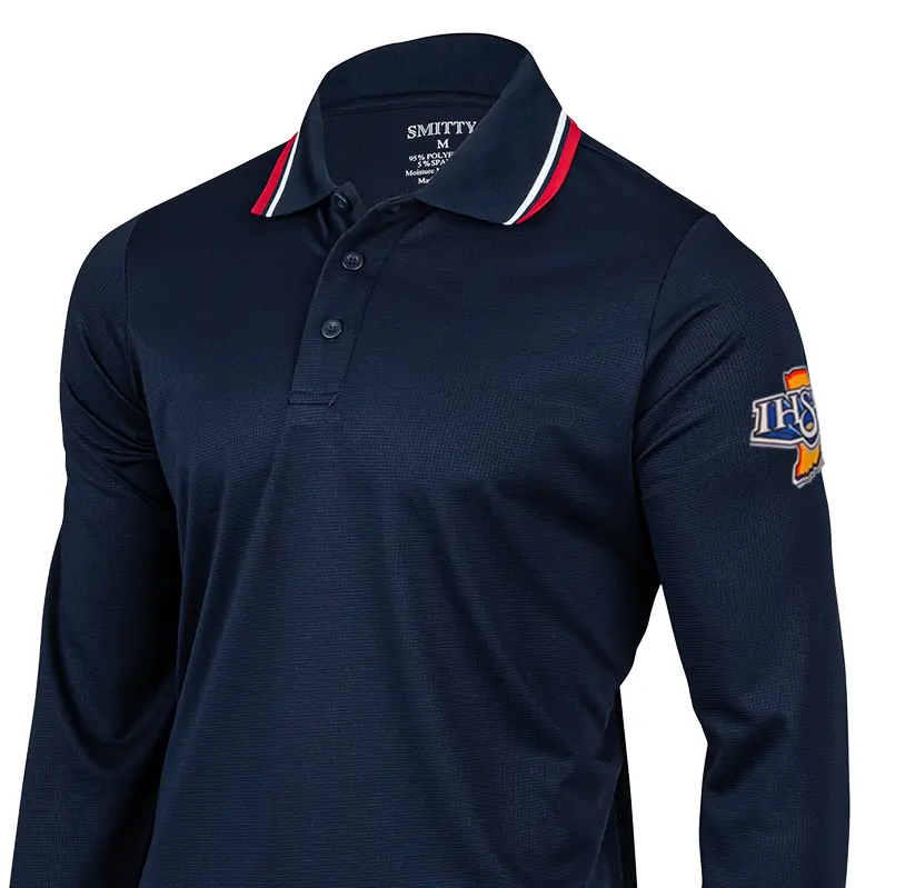 Indiana Ihsaa Logo Dye Sublimated Long Sleeve Umpire Shirts (301) 1
