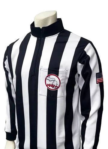 Michigan Mhsaa Logo Dye Sublimated Long Sleeve Rain Shirt 1