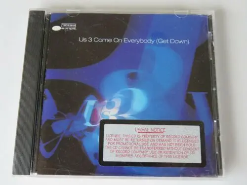 Us 3 - Come On Everybody (Get Down) Us Maxi Cd Single Promo - Used 1