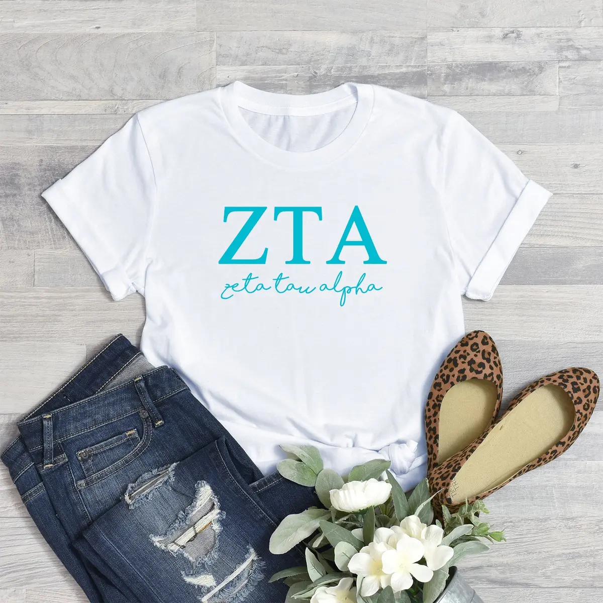 Zeta Tau Alpha Short Sleeve T-Shirt - Shoreline Tee 1