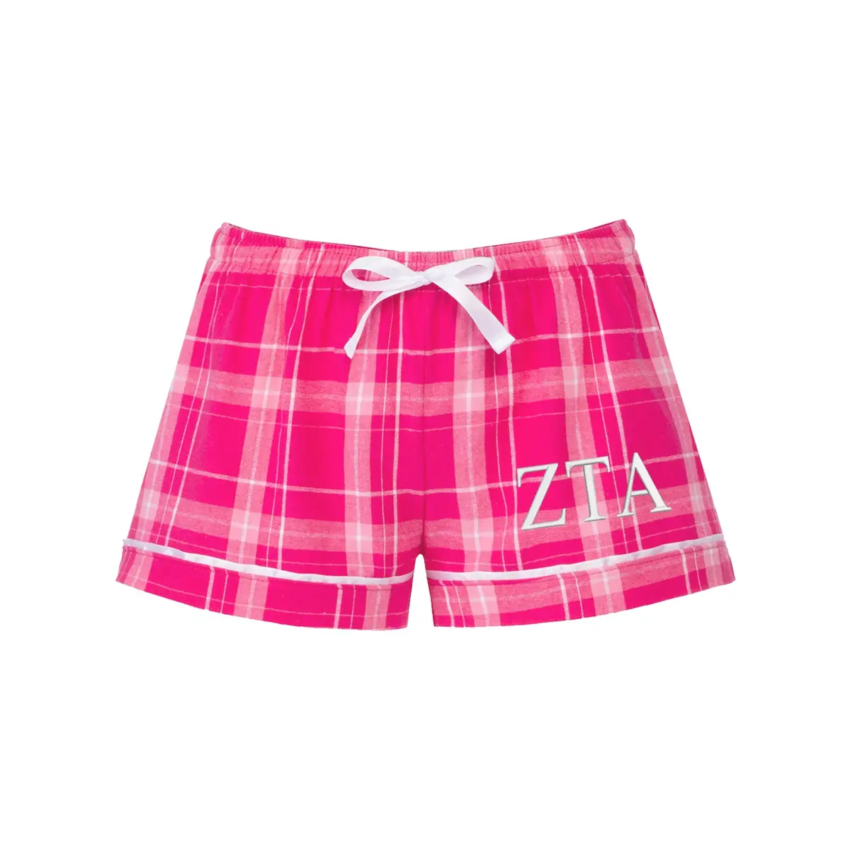 Zeta Tau Alpha Flannel Boxer Shorts 1