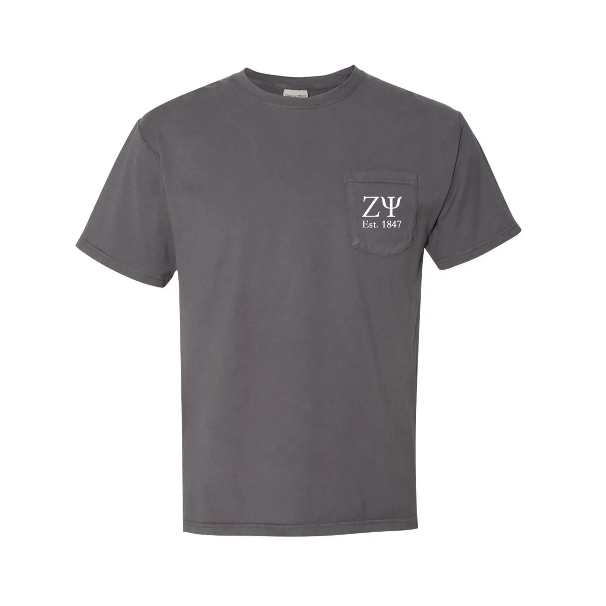 Zeta Psi Short Sleeve Pocket Tee 1