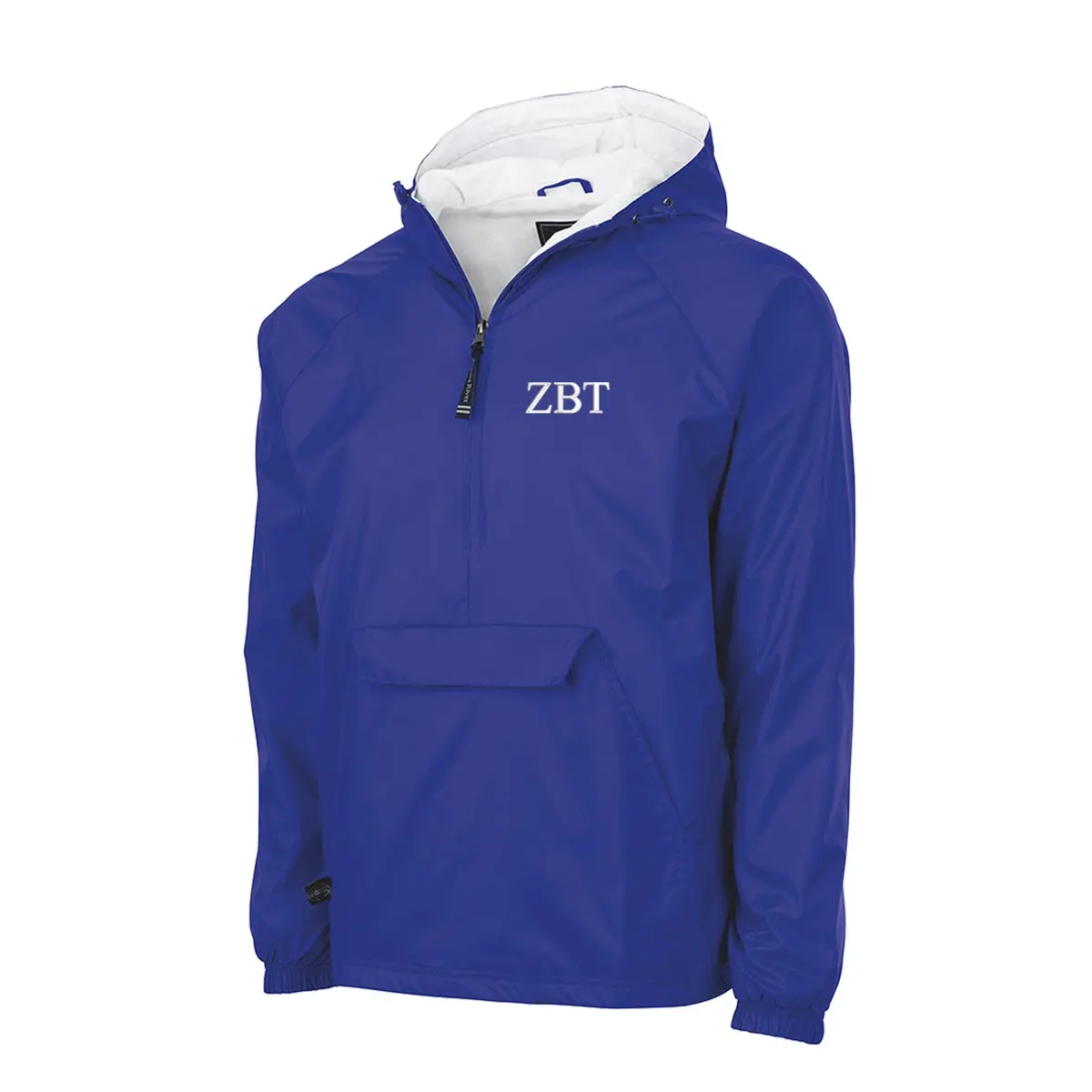 Zeta Beta Tau Flannel Lined Windbreaker - Letters 1